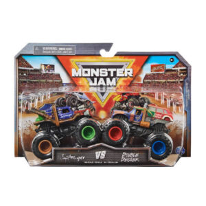 Monster jam set de 2 autos de metal.escala 1:64