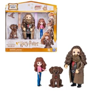 Harry Potter- Hermione y Hagrid con su mascota. Caja 18cm x 15cm