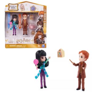 Harry Potter-Cho Chang y George Weasley con accesorios. Caja 14cm x 13cm