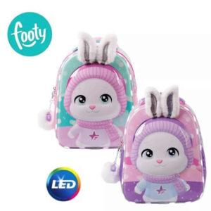 Mochila 13 pulgadas Footy Conejo con orejas 3D, con luz led