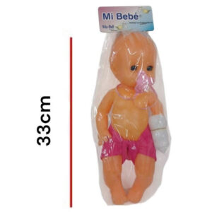 Bebe chico con chiripa 220. Cabeza y extremidades de goma, cuerpo plastico