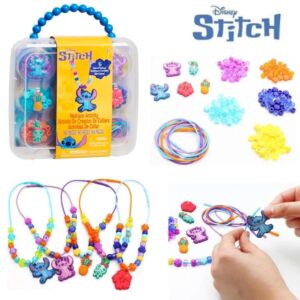 Bijouterie Stitch con 5 dijes y mostacillas.