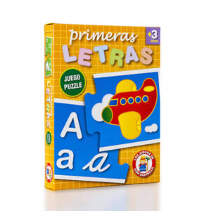 Juego palabras. Primeras Letras. Edad +3. Piezas Cartón troqueladas.