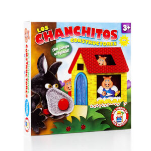 Chanchitos Constructores.Edad +3. Fichas cartón y bases plásticas.