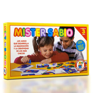 Juego conjuntos.Mister Sabio. Edad+ 3. Una manera divertida de reconocer colores y formas.