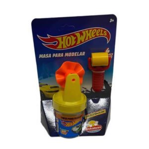 Masa en pote de Hot wheels con rodillo cortante mas 1 herramienta