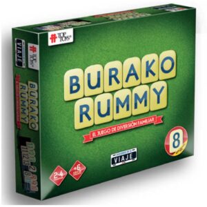 Juego rummy burako viaje, fichas plasticas pintadas.