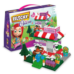 Blocky set de chicas florería de 100 piezas con 1 muñequita