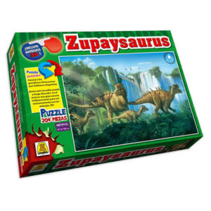 Rompecabezas 204 piezas 3d dinosaurio Zupaysaurus, reversible para usar los anteojos 3d.Medida:67 x46 cm