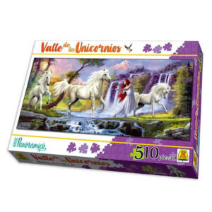 Rompecabezas 510 piezas valle de los unicornios.Medida 30.5 x 69.5 cm
