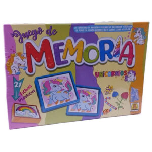 Memoria Unicornios, fichas plásticas.