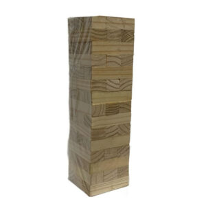 Torre  apilable de madera grande. Ficha 10.5 x 3.5cm