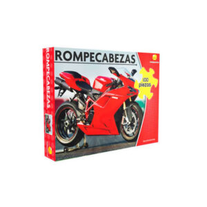 Rompecabezas 100 piezas moto roja