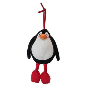 Cunero pinguino de peluche.