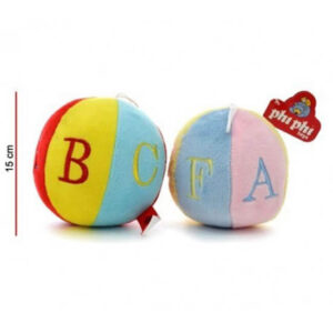 Sonajero pelota A-F de peluche