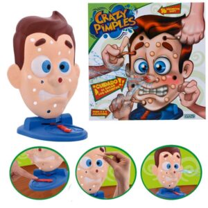 Juego Crazy Pimples. Cuidado al sacar los granitos, si explotan pierdes.