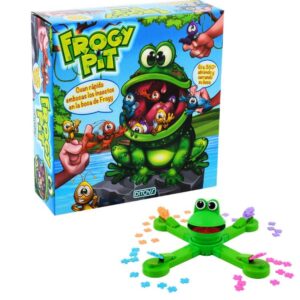 Juego de destreza. Frogy Pit. Poné a prueba tu habilidad y punteria.