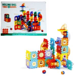 Juego de obstaculos. Laberinto de bolitas Rolling ball x 125 piezas.