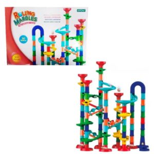 Juego de obstaculos. Laberinto de bolitas Rolling Marbles x 113 pzas.