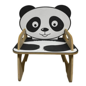 Silla madera oso panda 32x38x30cm