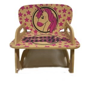 Silla madera unicornio 32 x 38 x 30 cm