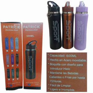 Botella termica Sport 600ml. Frío-calor