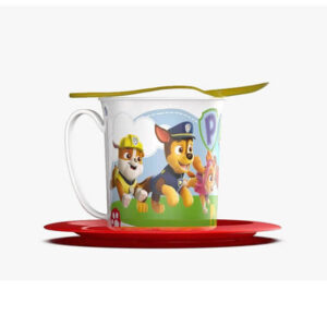 Taza con plato y cuchara de Paw Patrol