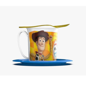 Taza con plato y cuchara de Toy story