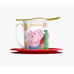 Taza con plato y cuchara Peppa