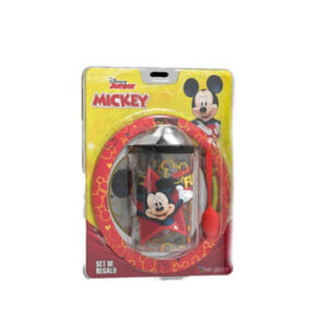 Vaso con tapa tomadora mas bowl de Mickey Medida 19.5 cm x 23cm