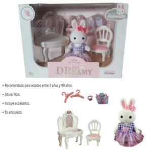 Conejita con tocador y accesorios. Similar bunny
