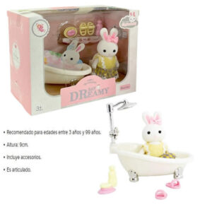 Conejita con bañera y accesorios. Similar bunny