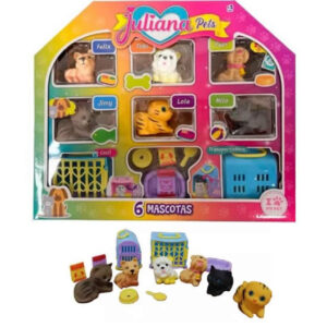 Juliana Pets 6 mascotas con accesorios