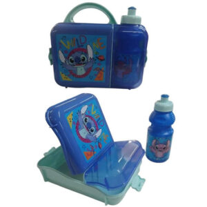 Set de lunchera con botella Stitch