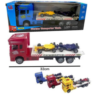 Camion mosquito con 2 autos F1
