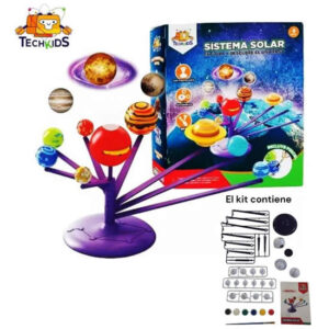 Juego de ciencia. Sistema Solar. Con proyector que muestra los distintos planetas.