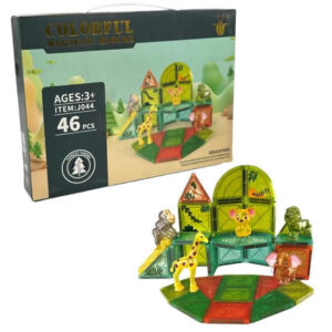 Bloques magneticos x 46 piezas, incluye 5 animalitos .