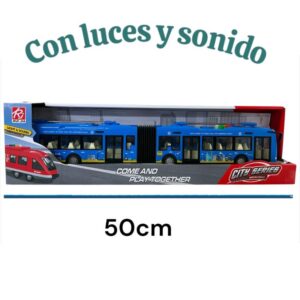 Colectivo doble City series bus. Con luz y sonido