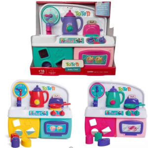 Baby Chef Tateti. Cocina didáctica, con piezas para encastrar ,artefactos para manipular y accesorios