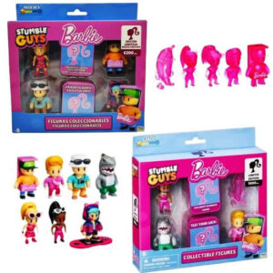 Stumble Guys Barbie x6. Figuras coleccionables . Trae 2 exclusivas sorpresa.