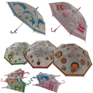 Paraguas largo automatico infantil 48cm