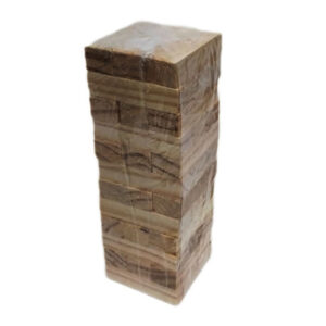 Torre apilable de madera bolsa.